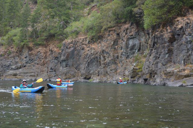 Kayaking on the wild and scenic Smith River, California
