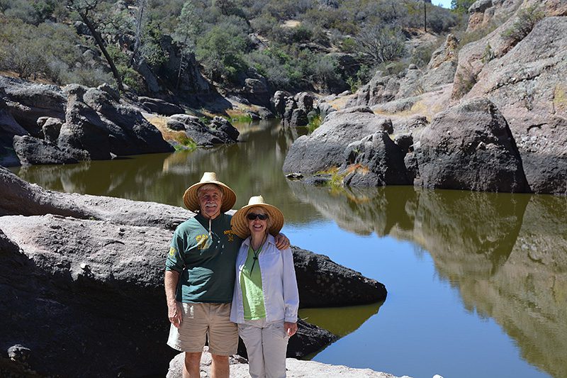 Author Steven T. Callan and Kathy Callan at Pinnacles National Park