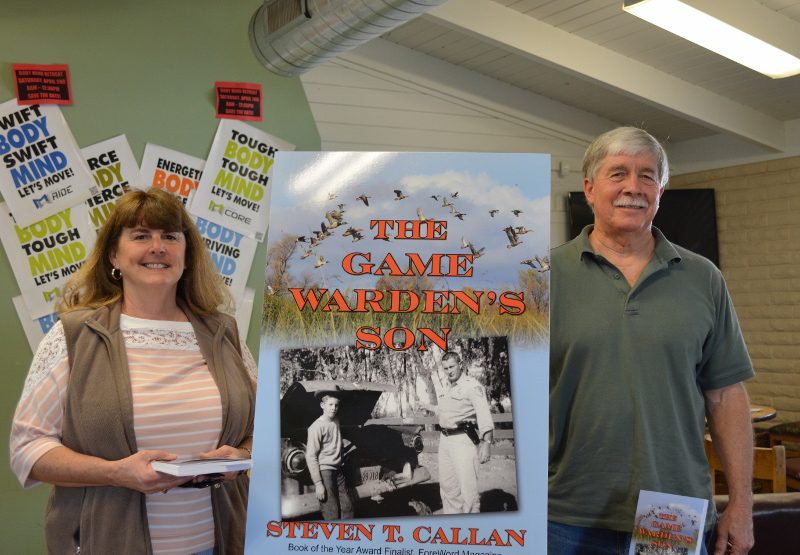 Author Steven T. Callan and Friend at Sun Oaks Book Signing for The Game Warden's Son