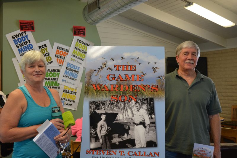 Author Steven T. Callan and Friend at Sun Oaks Book Signing for The Game Warden's Son