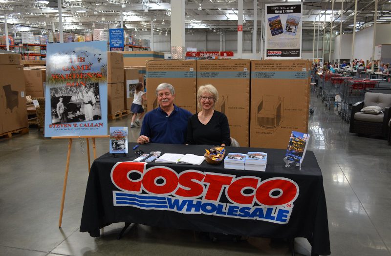 Author Steven T. Callan and His Wife, Kathy, at the Chico Costco Book Signing for The Game Warden's Son