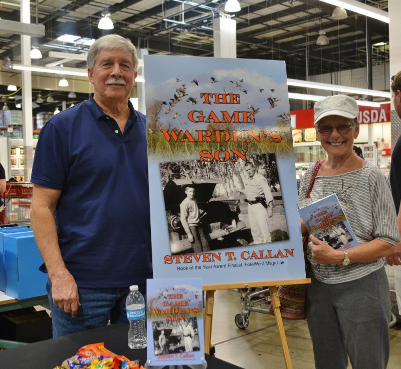 Author Steven T. Callan and Friend at Redding Costco Book Signing for THE GAME WARDEN'S SON