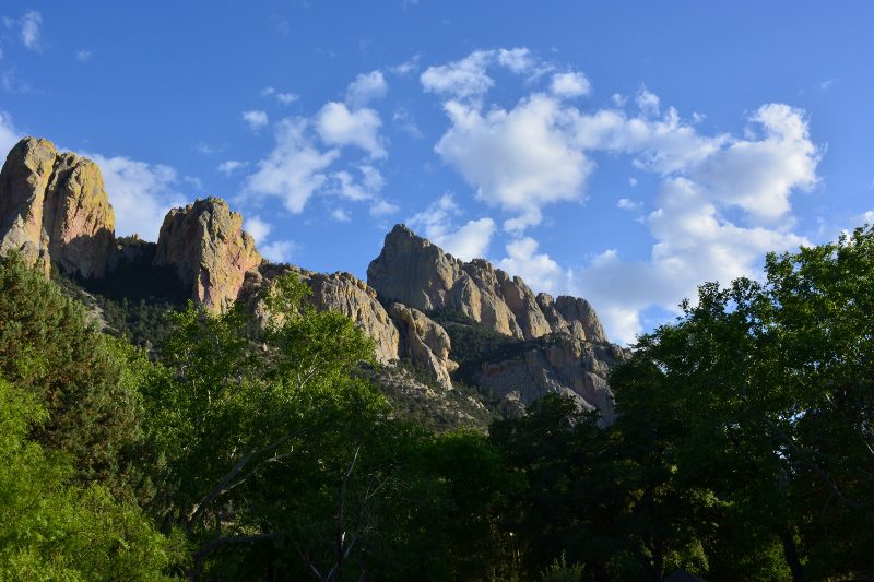 View of Chiricahua Mountains from Cave Creek Ranch. Photo by Steven T. Callan.