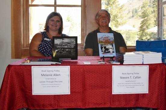 Authors Melanie Allen and Steven T. Callan at Book Signing during Art and Wine Festival at Lassen Volcanic National Park