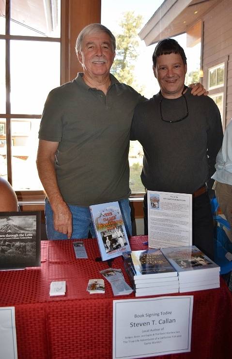 Author Steven T. Callan and Friend at Book Signing during Art and Wine Festival at Lassen Volcanic National Park