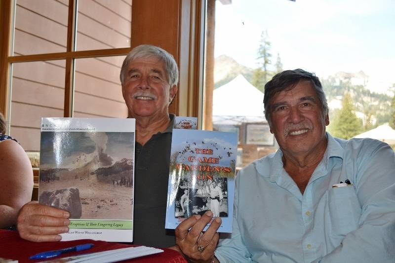 Authors Steven T. Callan and Alan Willendrup at Book Signing during Art and Wine Festival at Lassen Volcanic National Park
