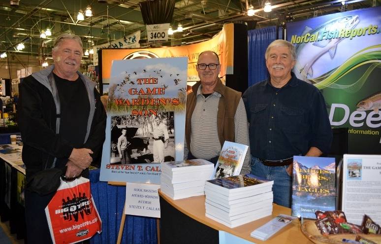 Author Steven T. Callan and friends at the book signing for The Game Warden's Son at the International Sportsmen's Expo in Sacramento