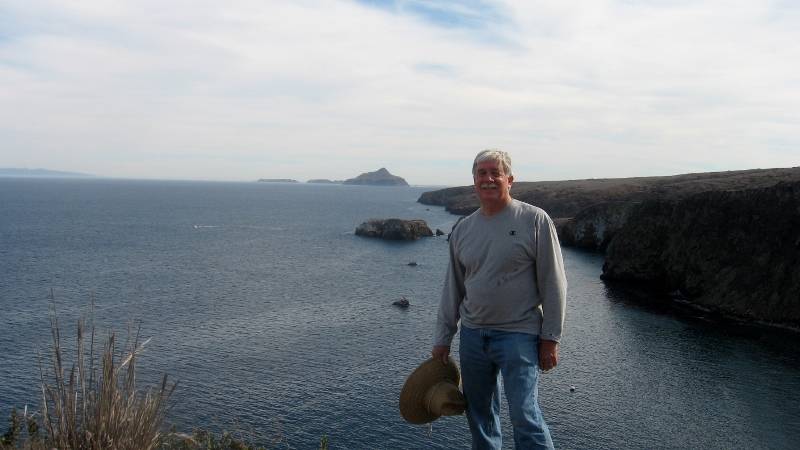 Author Steven T. Callan at Channel Islands National Park. Photo by Kathy Callan.