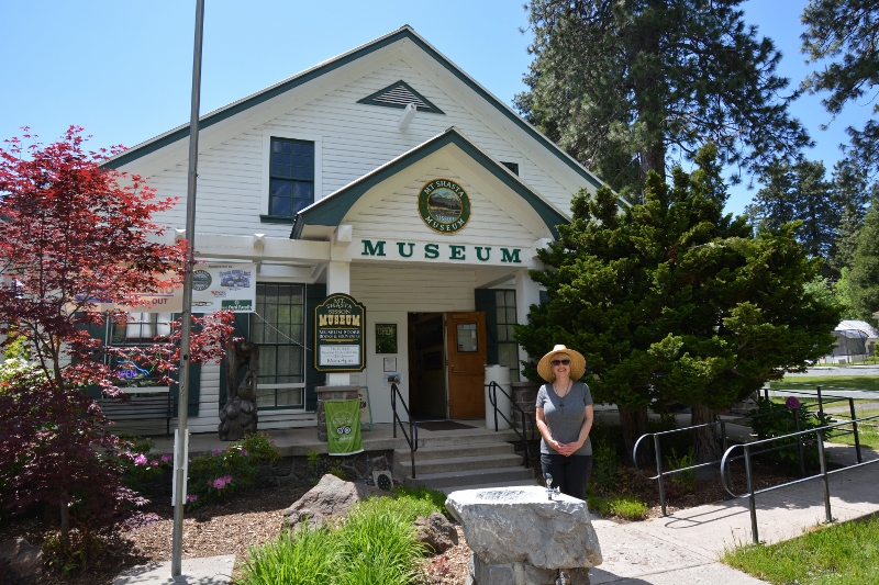 The Mt. Shasta Sisson Museum sits at the entrance to the Mount Shasta Fish Hatchery.