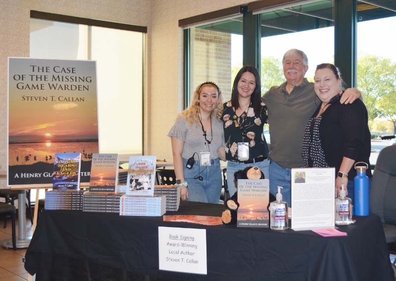 Author Steven T. Callan and the wonderful staff at the Chico Barnes and Noble pose for a photo during the author's recent book signing