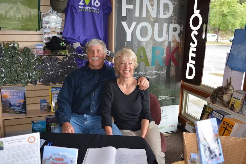 Author Steven T. Callan, winner of the 2026 Best Crime Fiction Award from the Next Generation Indie Book Awards for 2026, and his wife, Kathy at a book signing.