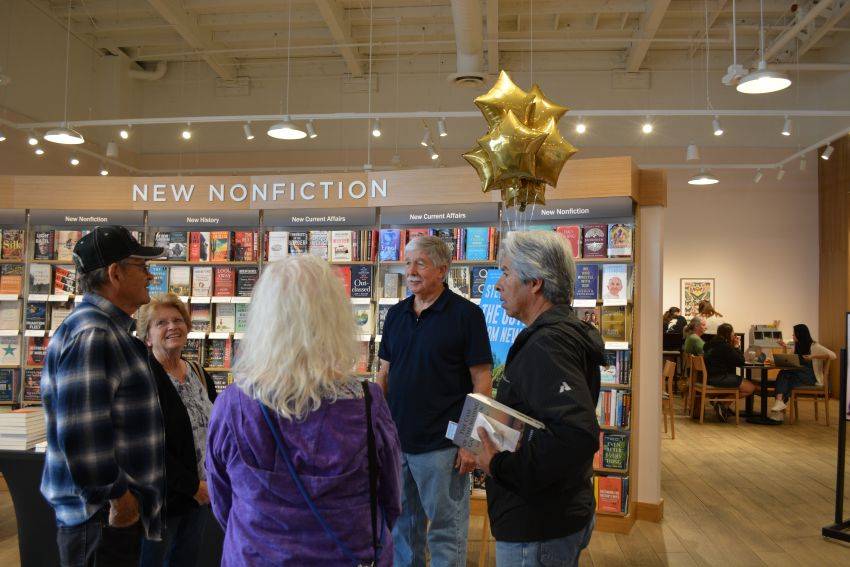 Author Steven T. Callan and friends at his Redding Barnes & Noble book signing to celebrate the release of his new novel, The Outlaw from Newville.