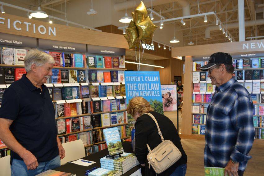 Author Steven T. Callan and friends at his Redding Barnes & Noble book signing to celebrate the release of his new novel, The Outlaw from Newville.