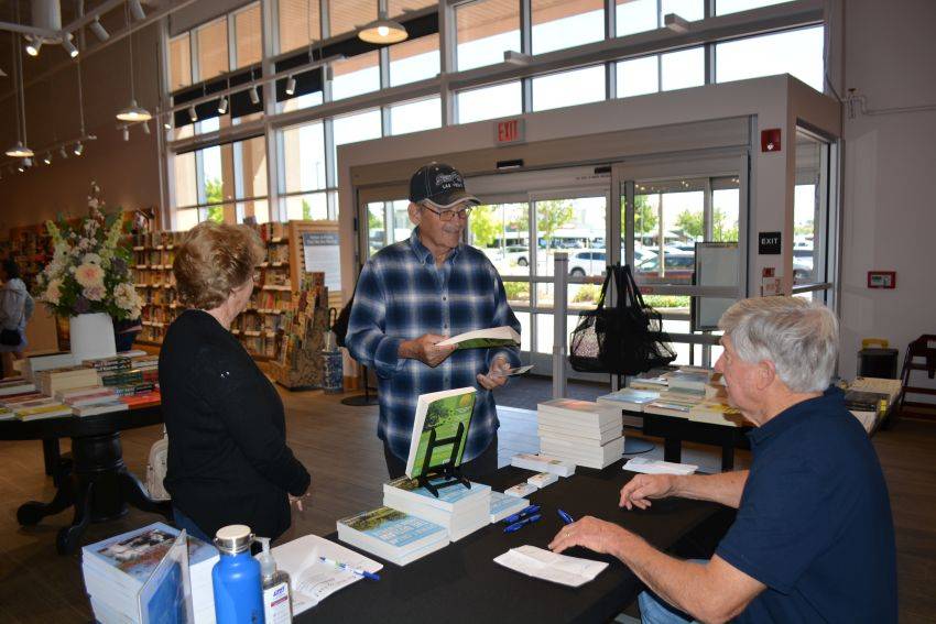 Author Steven T. Callan and friends at his Redding Barnes & Noble book signing to celebrate the release of his new novel, The Outlaw from Newville.
