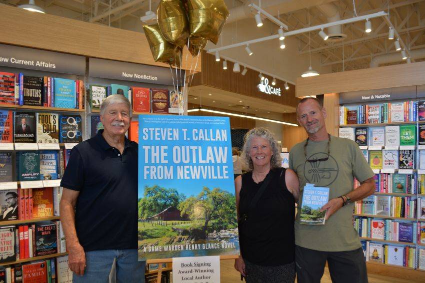 Author Steven T. Callan and friends at his Redding Barnes & Noble book signing to celebrate the release of his new novel, The Outlaw from Newville.