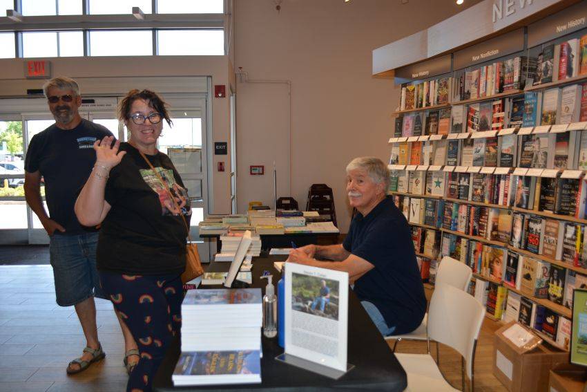 Author Steven T. Callan and friends at his Redding Barnes & Noble book signing to celebrate the release of his new novel, The Outlaw from Newville.