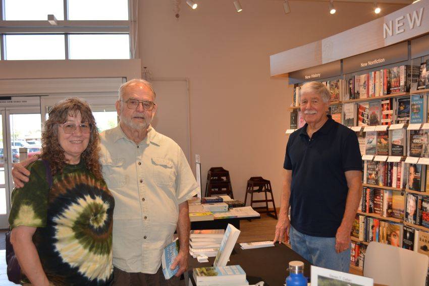 Author Steven T. Callan and friends at his Redding Barnes & Noble book signing to celebrate the release of his new novel, The Outlaw from Newville.