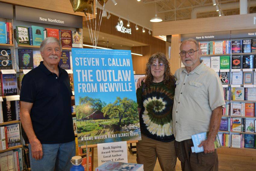 Author Steven T. Callan and friends at his Redding Barnes & Noble book signing to celebrate the release of his new novel, The Outlaw from Newville.