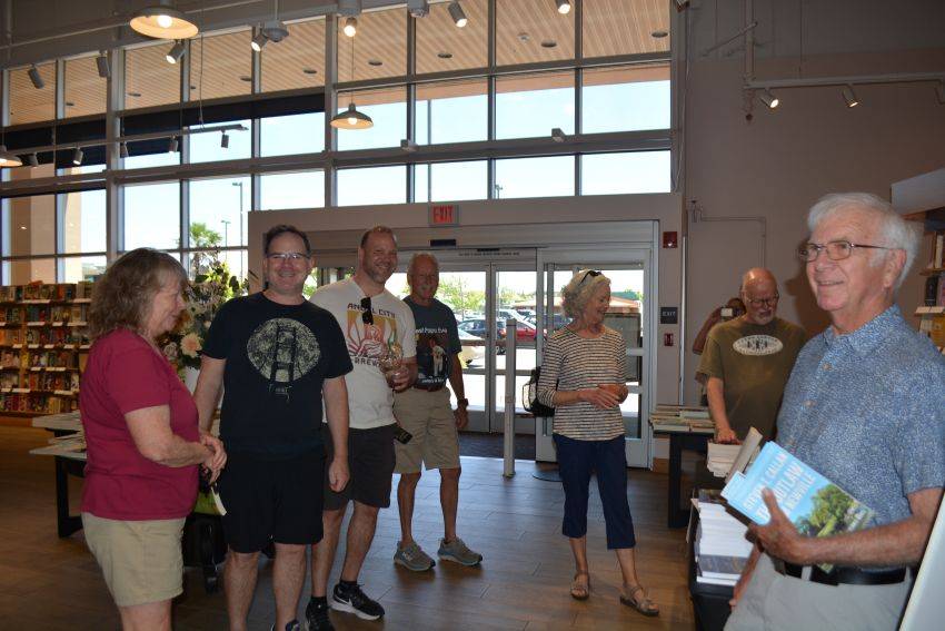 Author Steven T. Callan and friends at his Redding Barnes & Noble book signing to celebrate the release of his new novel, The Outlaw from Newville.