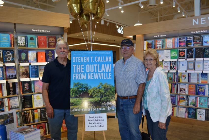 Author Steven T. Callan and friends at his Redding Barnes & Noble book signing to celebrate the release of his new novel, The Outlaw from Newville.