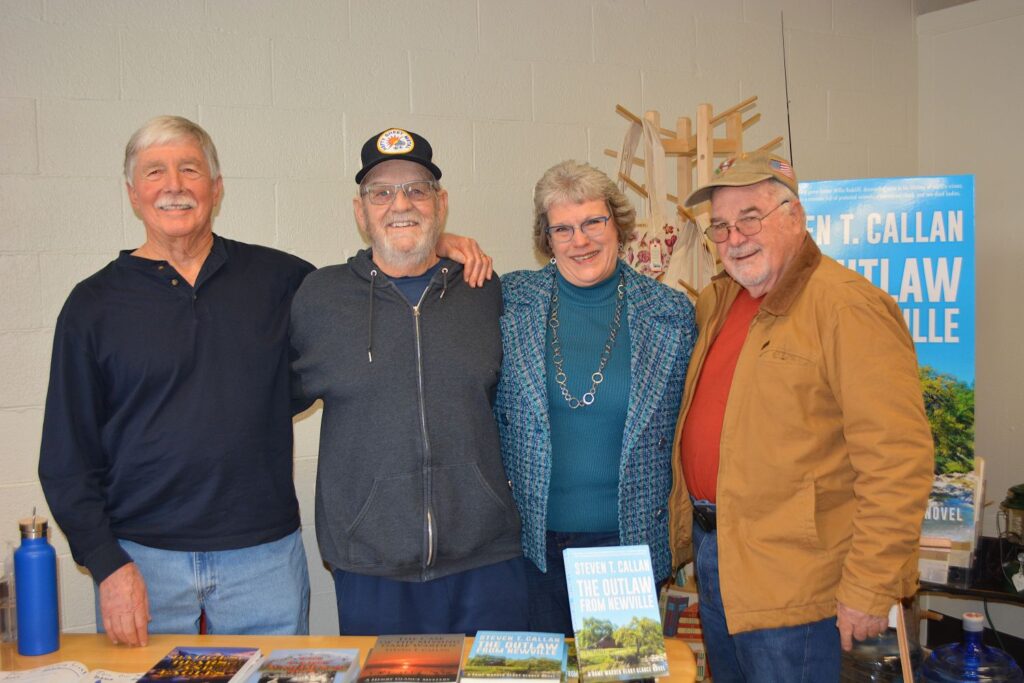 Award-winning author Steven T. Callan and friends at the author’s book signing at Glenn County Office of Education’s Rusty Wagon boutique in Orland, California